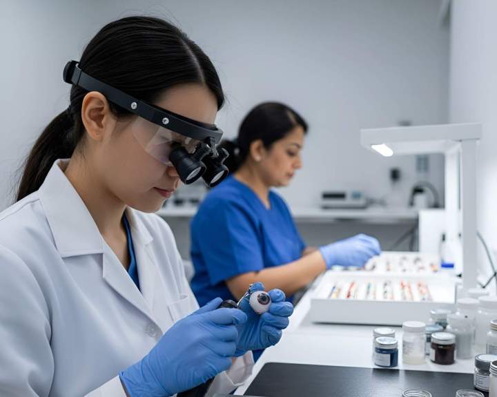 Eye prosthesis hygiene Longueuil